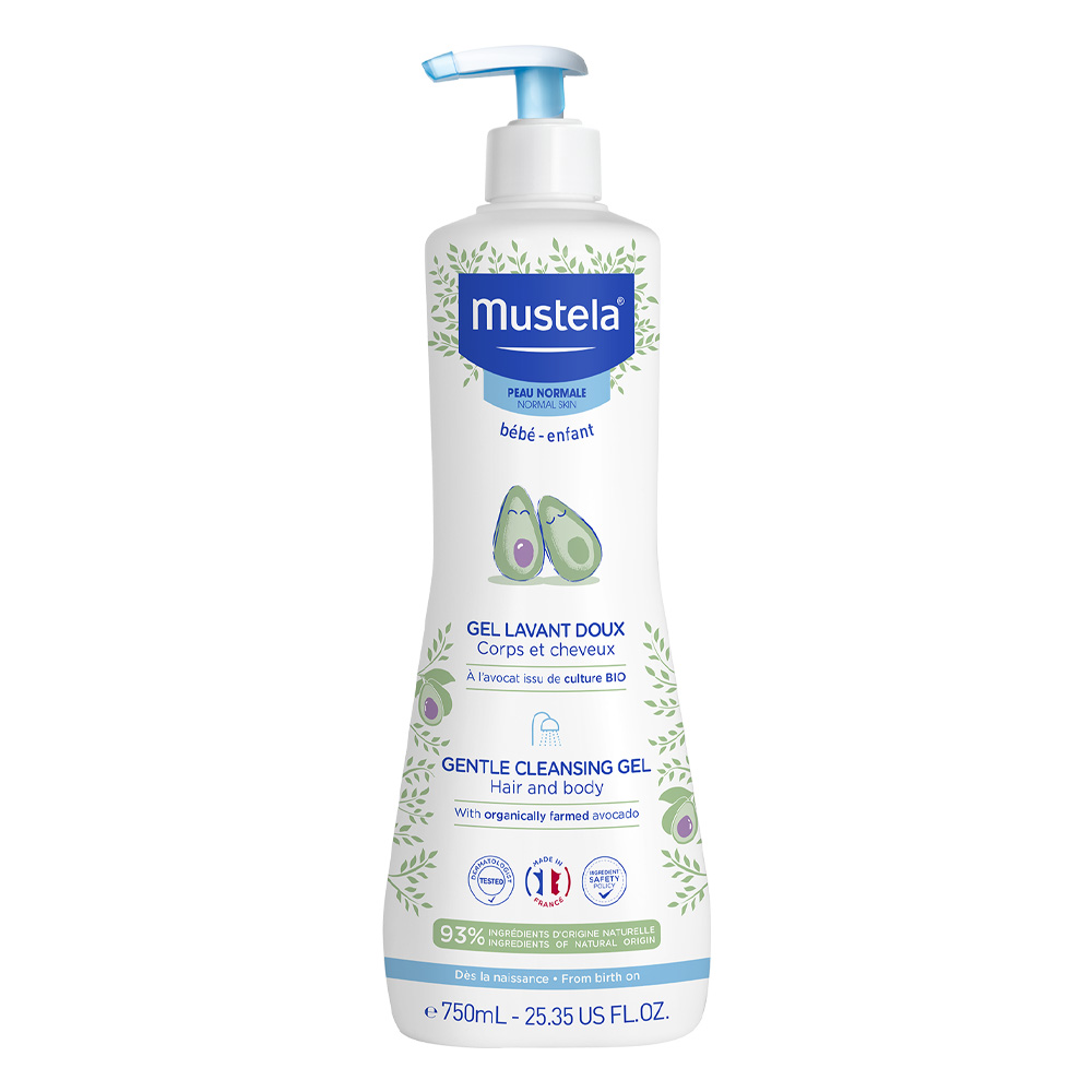 Mustela Gel curățător pentru păr și corp 750ml