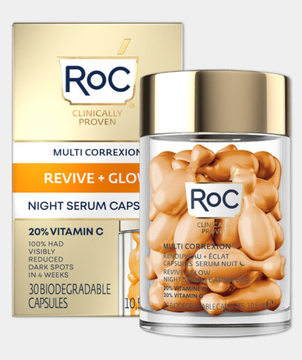 RoC Multi Correxion REVIVE + GLOW Capsule cu ser pentru noapte